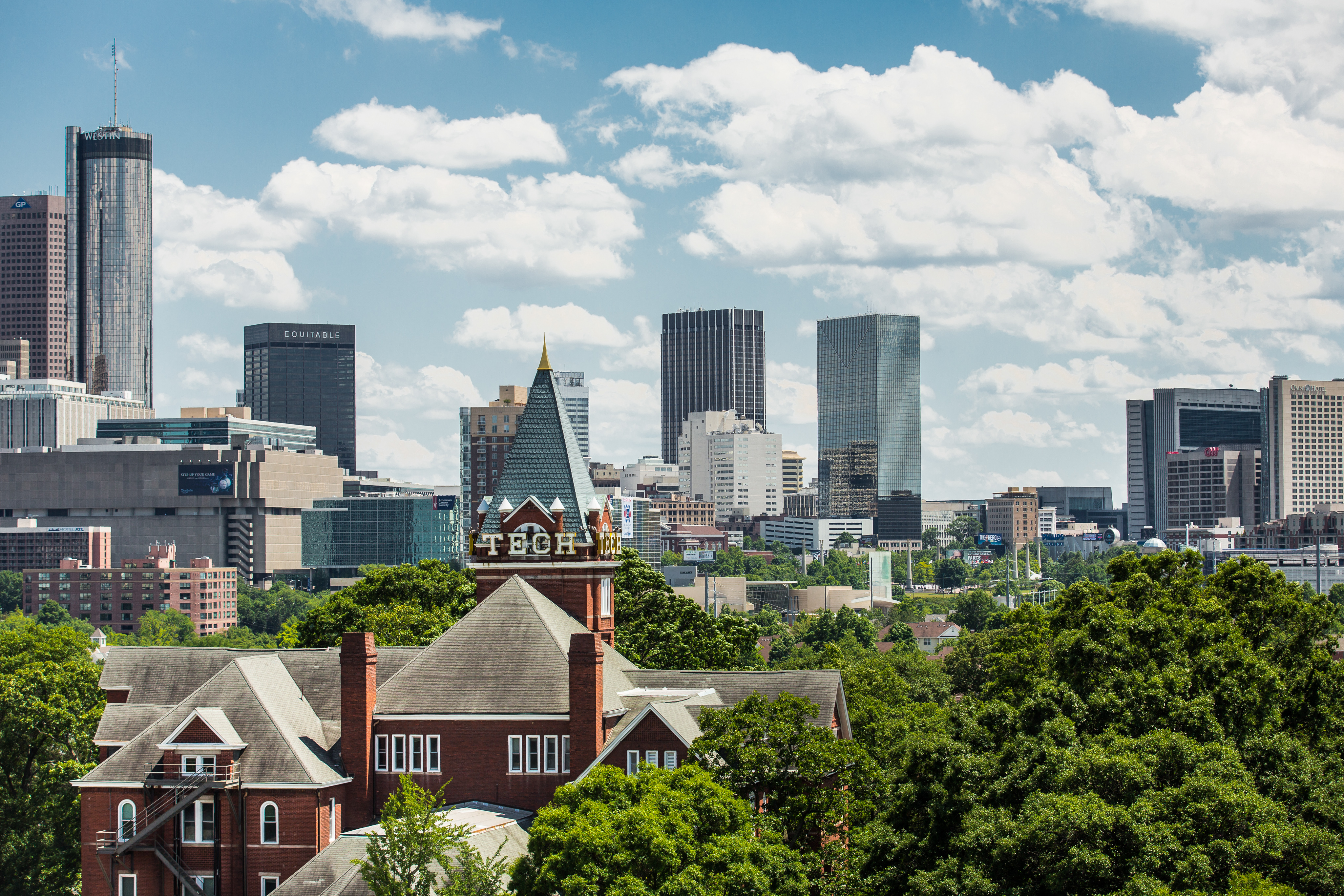 Atlanta skyline with Tech Tower