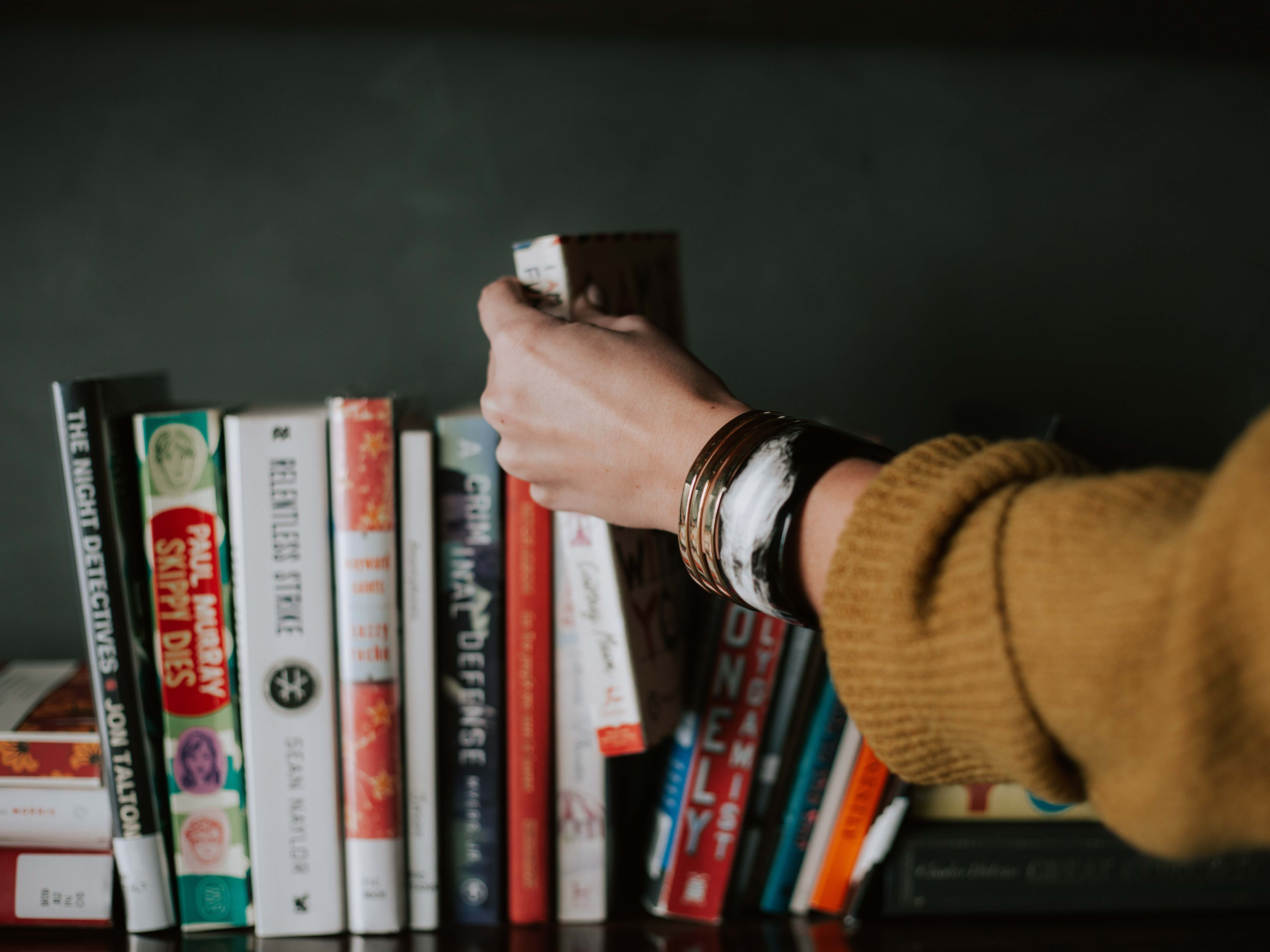 picking out a book