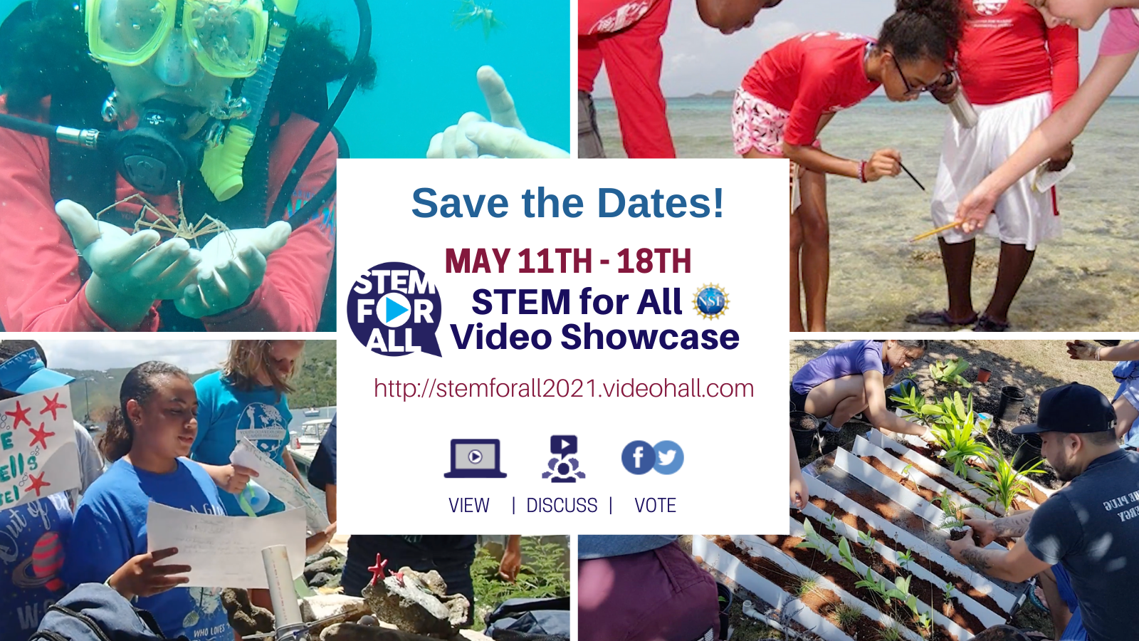 STEM for All Video Showcase, a free virtual event taking place May 11-18 and funded by the National Science Foundation (NSF).