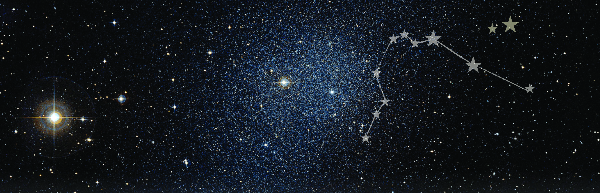 constellation on a starry background